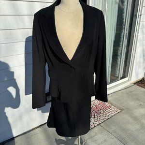 2 piece black women's skirt suit White House Black Market